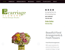 Tablet Screenshot of carriageflowers.com